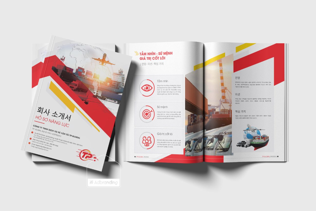 Thiết Kế Hồ Sơ Năng Lực Công Ty Logistics