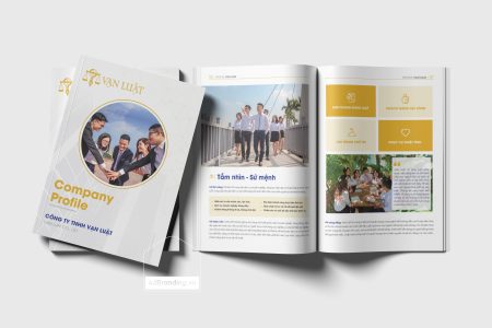 Thiết kế profile công ty luật Vạn Luật